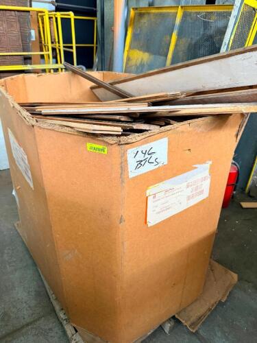 LOT OF RECLAIMED HARDWOOD TRIM, MOLDING, AND MILLWORK PIECES. LOT INCLUDES ASSORTED LENGTHS OF DECORATIVE TRIM, BASEBOARD, CASING, AND OTHER FINISHED WOOD MOLDING WITH VARIOUS PROFILES AND FINISHES.