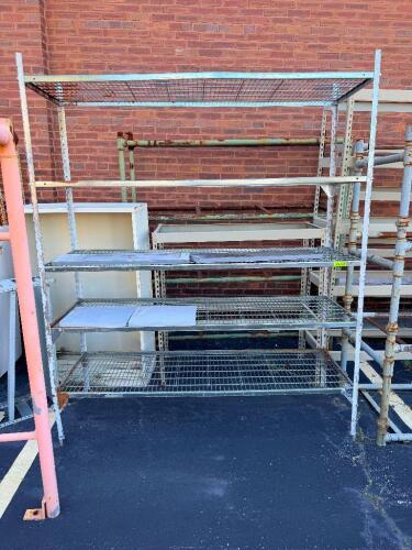 60" X 24" FIVE TIER WIRE RACK.