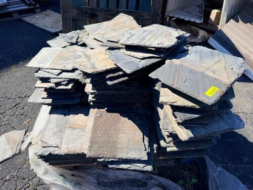 (1) PALLET OF SLATE ROOFING TILES.