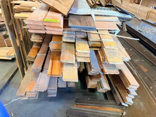 LOT OF ASSORTED RECLAIMED FLOORING.
