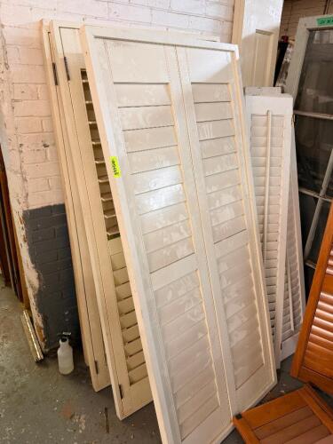 (4) VINTAGE WINDOW SHUTTERS