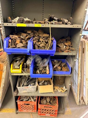 (1) LOT OF ASSORTED VINTAGE DOOR HARDWARE