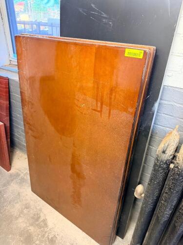 (2) 48" X 30" HARDWOOD TABLE TOPS
