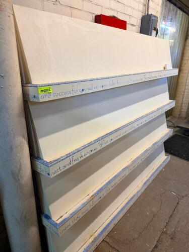 72" FOUR TIER MAGAZINE / PAMPHLET DISPLAY RACK.