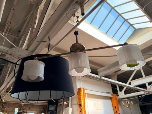 (2) ASSORTED LIGHT FIXTURES.
