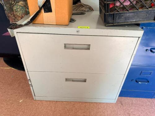 30' TWO DRAWER METAL LATERAL FILE CABINET