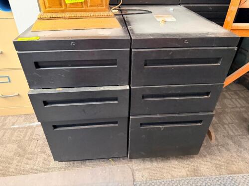 (2) TWO DRAWER METAL FILE CABINET