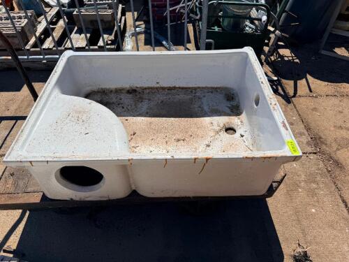 LARGE CAST IRON SINK BASIN