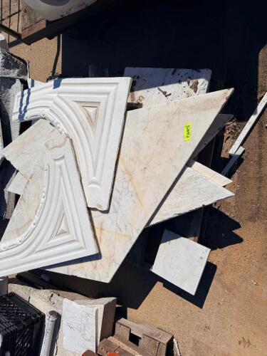 (1) LOT OF ASSORTED MARBLE REMNANTS