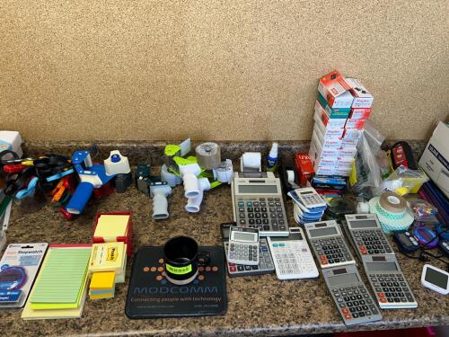 (1) LARGE LOT OF OFFICE SUPPLIES AS SHOWN