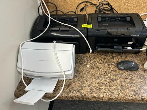 (1) DOCUMENT SCANNER AND (2) HP LASER JET PRINTERS