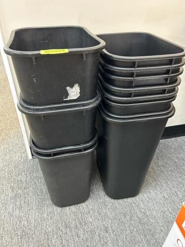 (1) LOT OF TRASH CANS