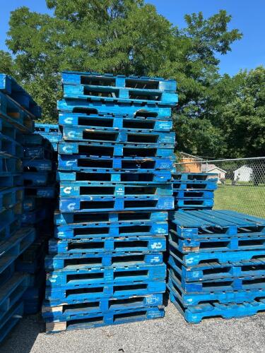 (25) BLUE PALLETS