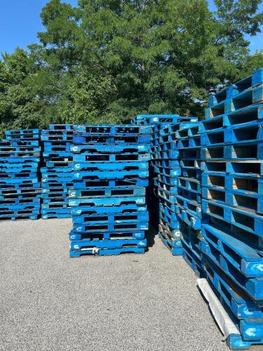 (25) BLUE PALLETS