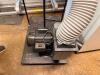2 HP DUST COLLECTION SYSTEM WITH COLLECTION BAG, FLEXIBLE DUST HOSE, BLOWER ASSEMBLY, STEEL STAND, AND PORTABLE BASE. - 4