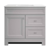 HOME DECORATORS COLLECTION 36" BATHROOM VANITY WITH ENGINEERED STONE TOP