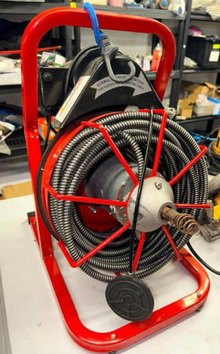 VEVOR ELECTRIC DRAIN CLEANER WITH CABLE REEL.