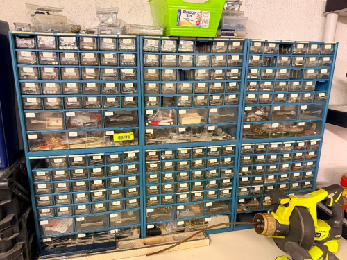 (6) HARDWARE ORGANIZERS - WITH CONTENTS