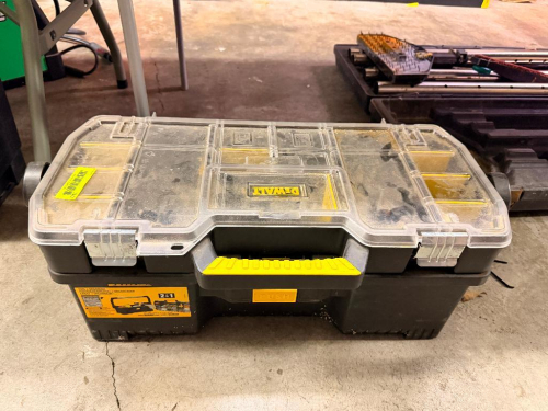 DEWALT PLASTIC TOOL BOX.