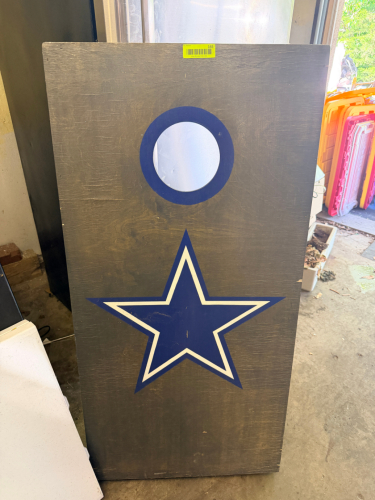 DALLAS COWBOY CORN HOLE BOARD SET