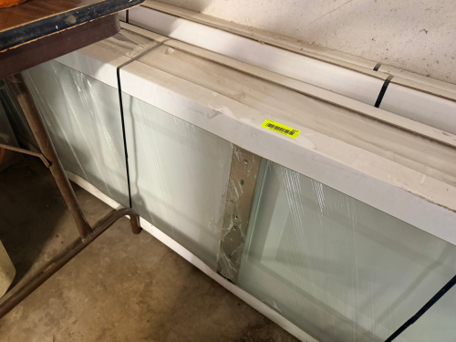 (3) 18" WIDE HOLLOW CORE PANEL DOORS.