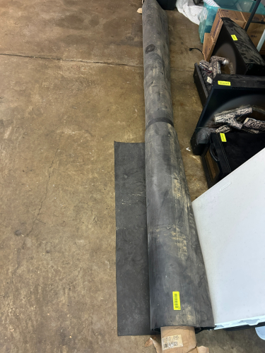 (1) USED ROLL OF RUBBER ROOFING MATERIAL