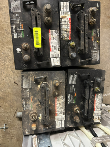 (4) USED BATTERIES