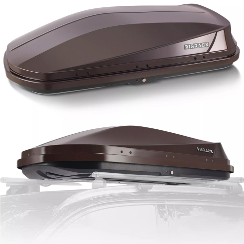 NEW IN BOX AUTOMOTIVE ROOF CARGO CARRIER / ROOF BOX, BROWN.