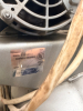 VERTICAL AIR COMPRESSOR WITH CAST IRON TWIN CYLINDER PUMP, BELT DRIVE SYSTEM, INTEGRATED PRESSURE GAUGE, AIR REGULATOR, AND INLINE AIR FILTER. - 2
