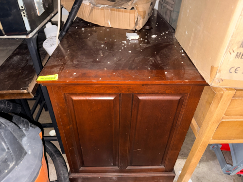 50" HARDWOOD DESK.