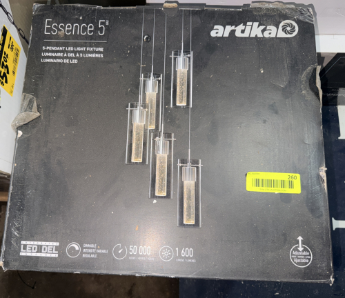 ARTIKA ESSENCE 5 LED PENDANT LIGHT FIXTURE