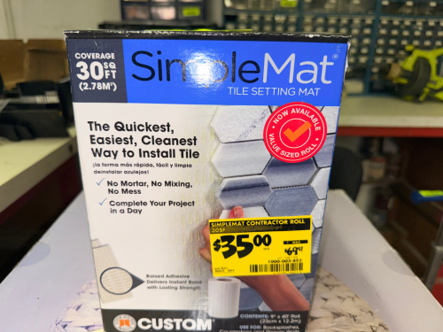 SIMPLEMAT TILE SETTING MAT CONTRACTOR ROLL.