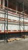 (5) 10 FT SECTION OF TEAR DROP INDUSTRIAL PALLET RACKING. INCLUDING: 7 UPRIGHTS, 30 CROSS BEAMS, AND 30 WIRE MESH DECKING. - 4