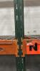(5) 10 FT SECTION OF TEAR DROP INDUSTRIAL PALLET RACKING. INCLUDING: 7 UPRIGHTS, 30 CROSS BEAMS, AND 30 WIRE MESH DECKING. - 8