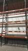 (3) 10 FT SECTION OF TEAR DROP INDUSTRIAL PALLET RACKING. INCLUDING: 4 UPRIGHTS, 24 CROSS BEAMS, AND 24 WIRE MESH DECKING. - 3