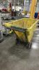 (1) YELLOW INDUSTRIAL TILT DUMP CART - 2