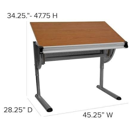 (1) CONTEMPORARY DRAFTING TABLE