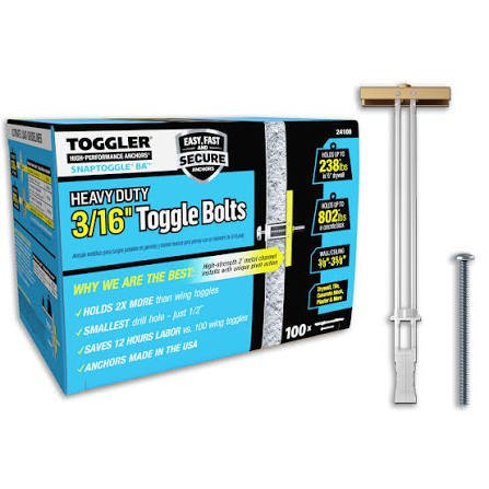 (3) BOXES OF (100) TOGGLE ANCHORS