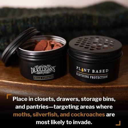 (4)CEDAR MOTH CANISTERS