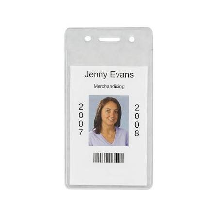 (1) BOX OF (2000) BADGE HOLDERS
