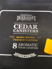 (4) BOXES OF 8 CEDAR CANISTER - 2