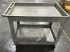 (1) PLASTIC 2 SHELF UTILITY CART