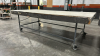 (1) LARGE ROLLING WORK TABLE WITH METAL FRAME - 2