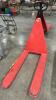 (1) RED HEAVY DUTY GIANT MOVE PALLET JACK, 3,300 LBS CAPACITY