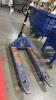 (1) BLUE HEAVY DUTY PALLET JACK, 5,500LBS CAPACITY