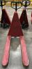 (1) RED HEAVY DUTY GIANT MOVE PALLET JACK, 3,000 LBS CAPACITY