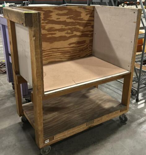 (1) HEAVY DUTY WOOD UTILITY CART