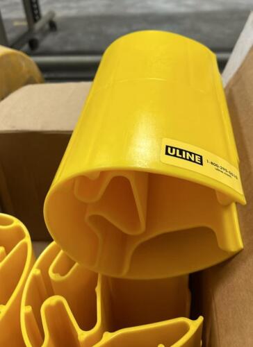 (6) ULINE PLASTIC PALLET RACK COLUMN PROTECTORS