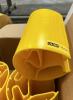 (6) ULINE PLASTIC PALLET RACK COLUMN PROTECTORS