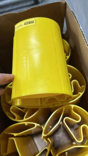 (6) ULINE PLASTIC PALLET RACK COLUMN PROTECTORS